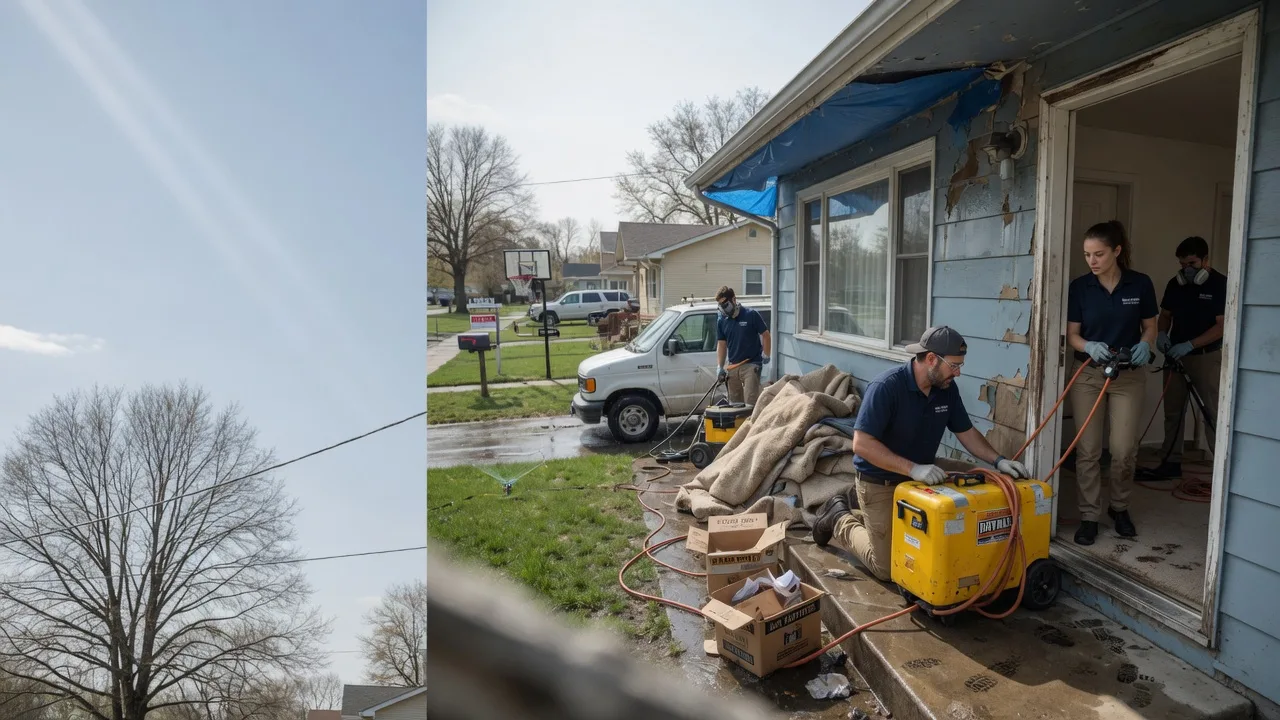 Basement Flood Cleanup in Burlington, WI near me